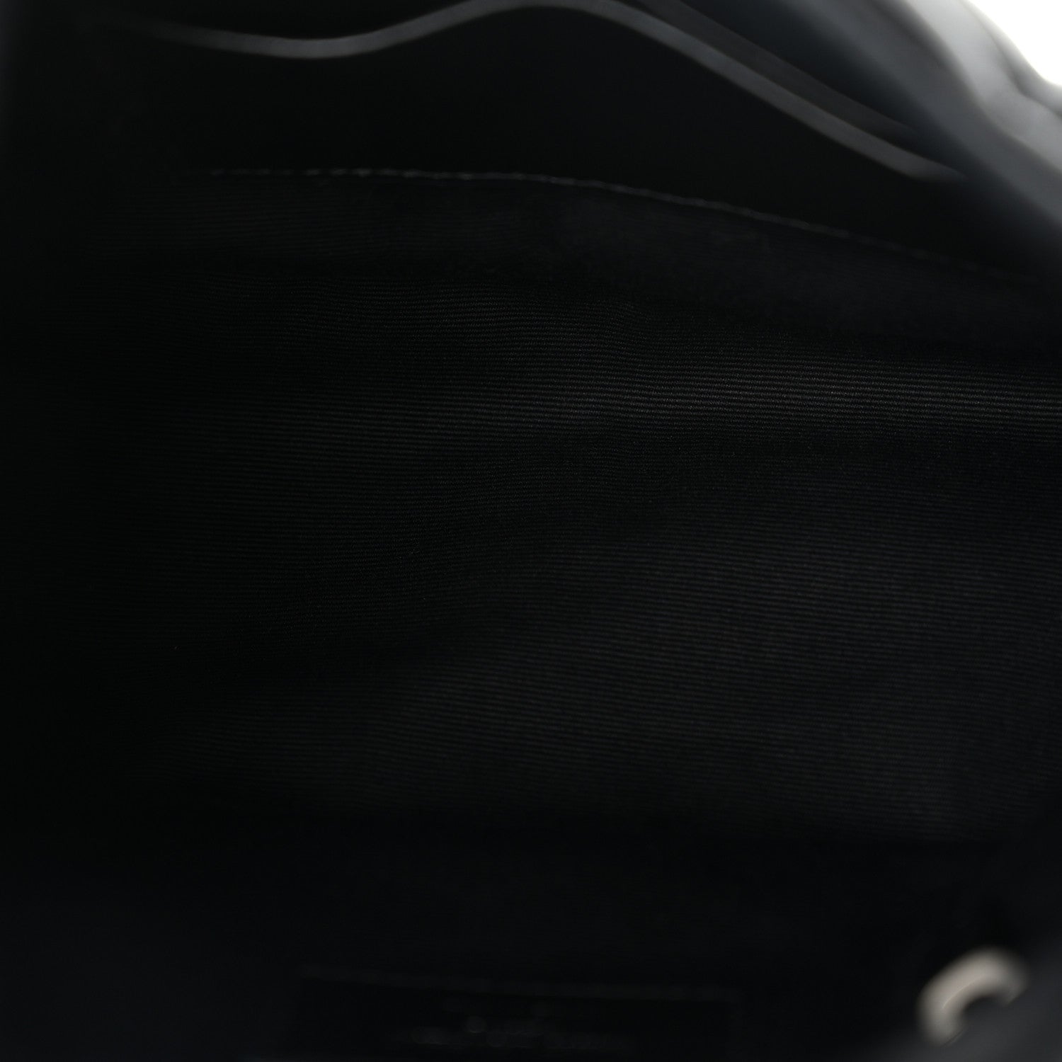 Saint Laurent Lambskin Quilted Toy Loulou Puffer Monogram Chain Satchel Black 5 of 11