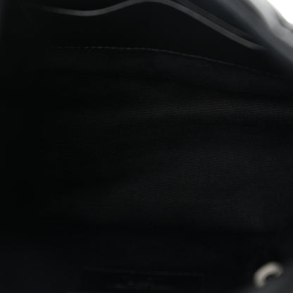 Saint Laurent Lambskin Quilted Toy Loulou Puffer Monogram Chain Satchel Black 5 of 11