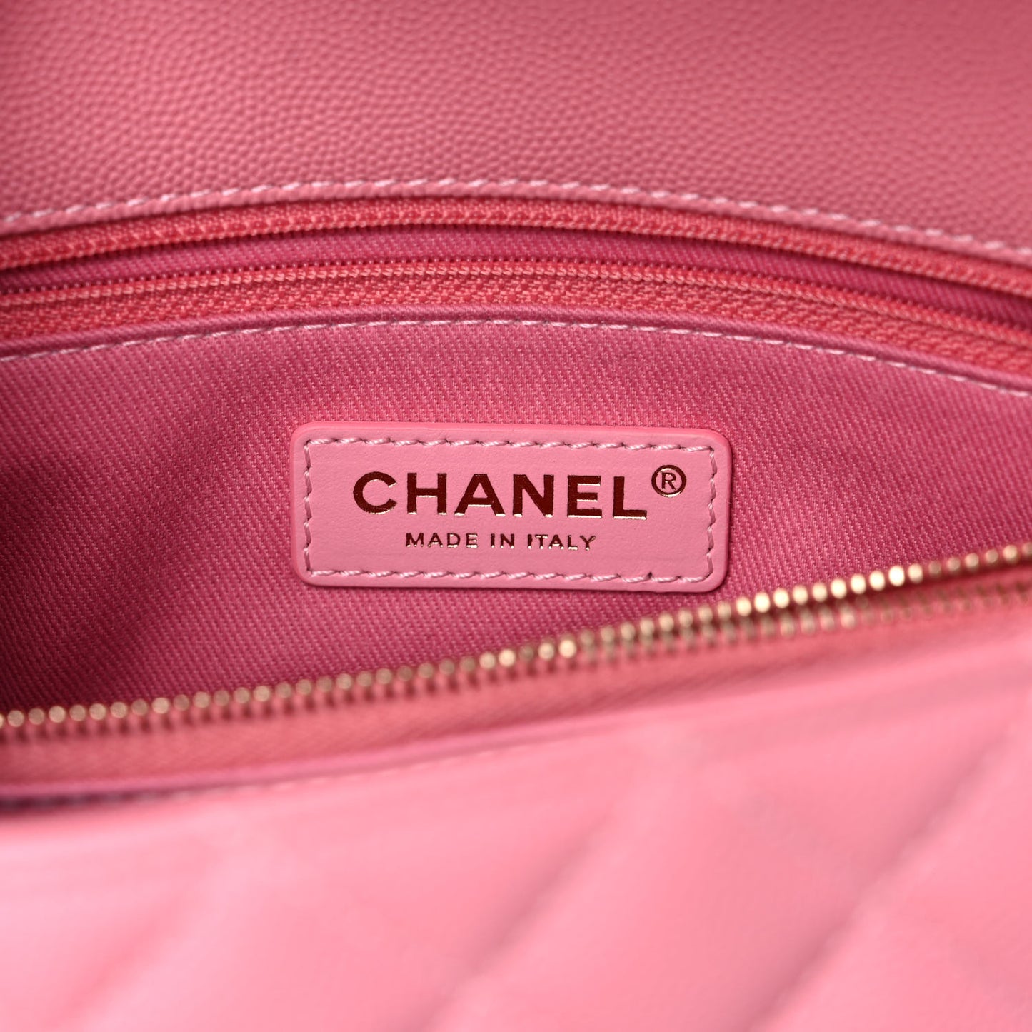 Caviar Quilted Small Coco Handle Flap Pink