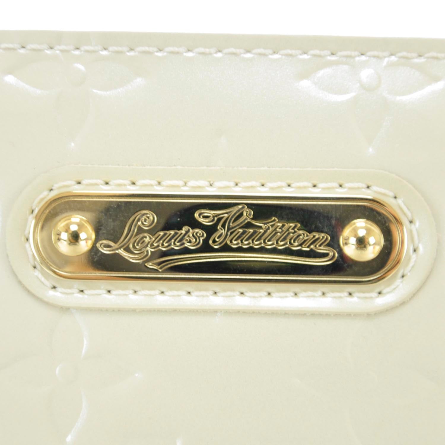 Louis Vuitton Vernis Wilshire MM Blanc Corail 8 of 9