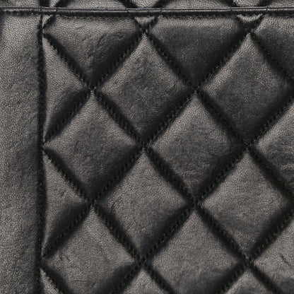 Chanel Lambskin Quilted Medium Single Flap Black 16 of 37