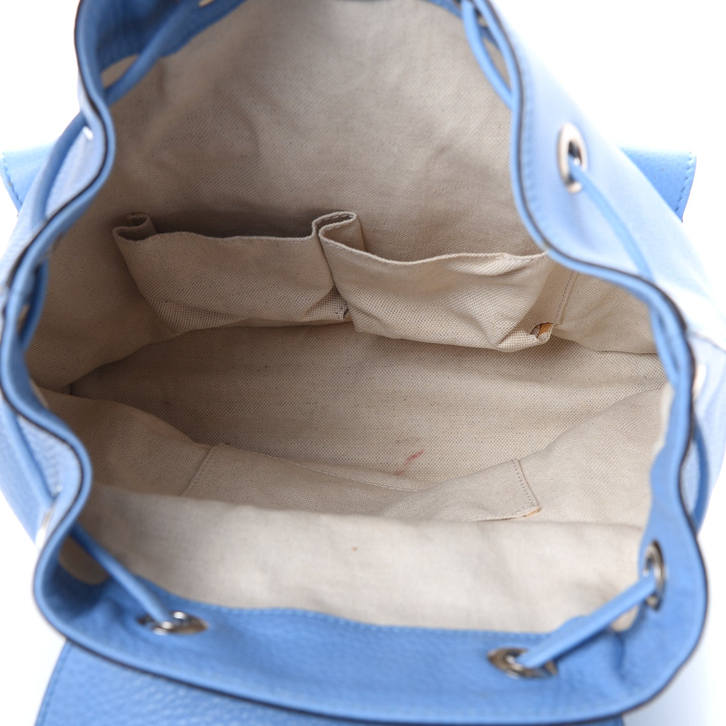 Cellarius Calfskin Medium Bamboo Backpack Mineral Blue