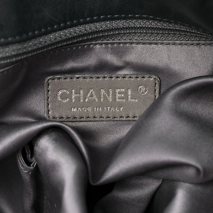 Chanel Iridescent Calfskin Bubble Quilt Hobo Black 6 of 9