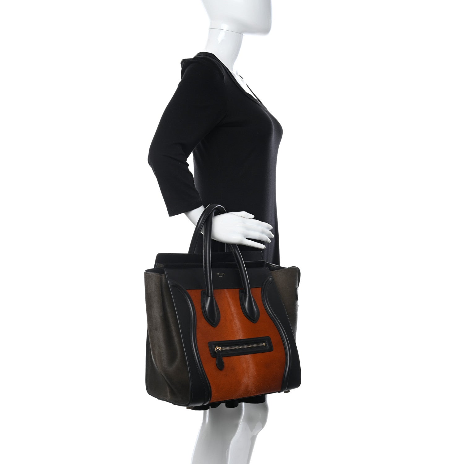 Celine Pony Hair Mini Luggage Brick 2 of 10