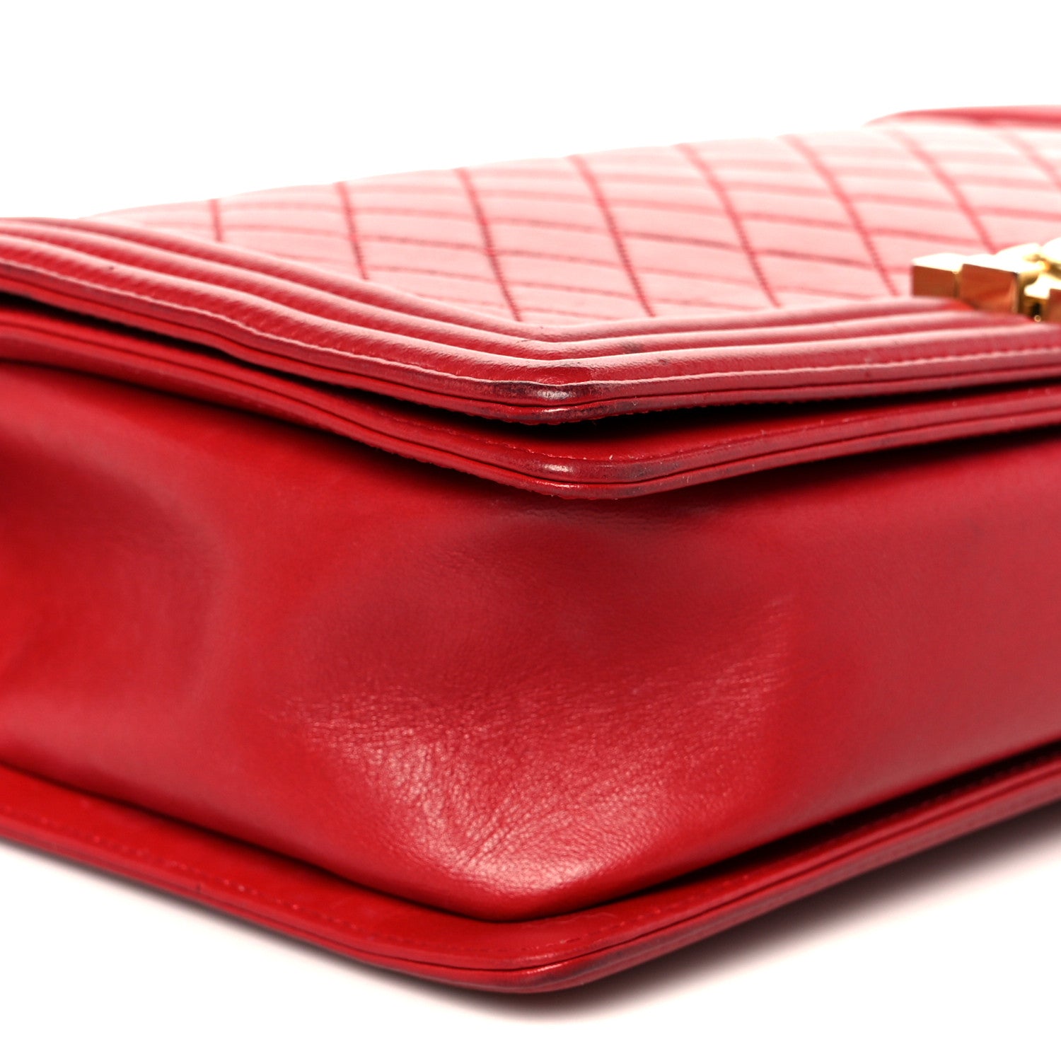 Chanel Lambskin Quilted New Medium Boy Flap Red 9 of 10