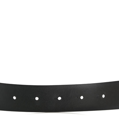 Valentino Garavani Glossy Calfskin VLogo Reversible 40mm Belt 75 30 Smokey Beige Black 5 of 6