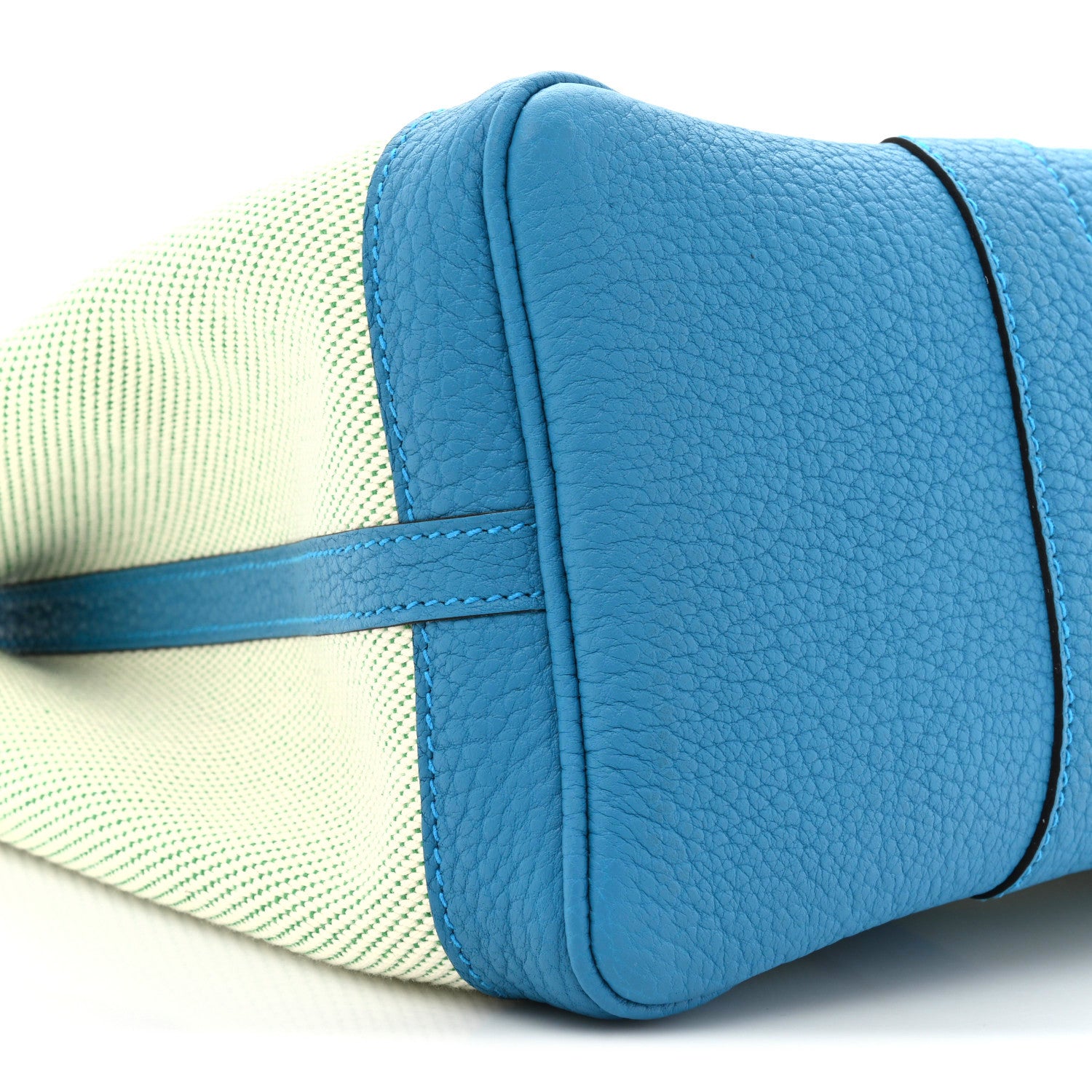 Hermes Toile Negonda Verso Garden Party 30 TPM Ecru Bambou Bleu Zanzibar 8 of 10