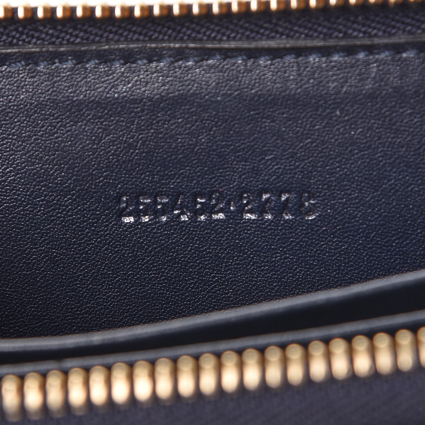 Microguccissima Zip Around Card Case Navy