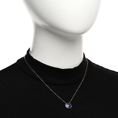 Cartier 18K Yellow Gold Diamond Lapis Lazuli XS Amulette de Cartier Pendant Necklace 2 of 5