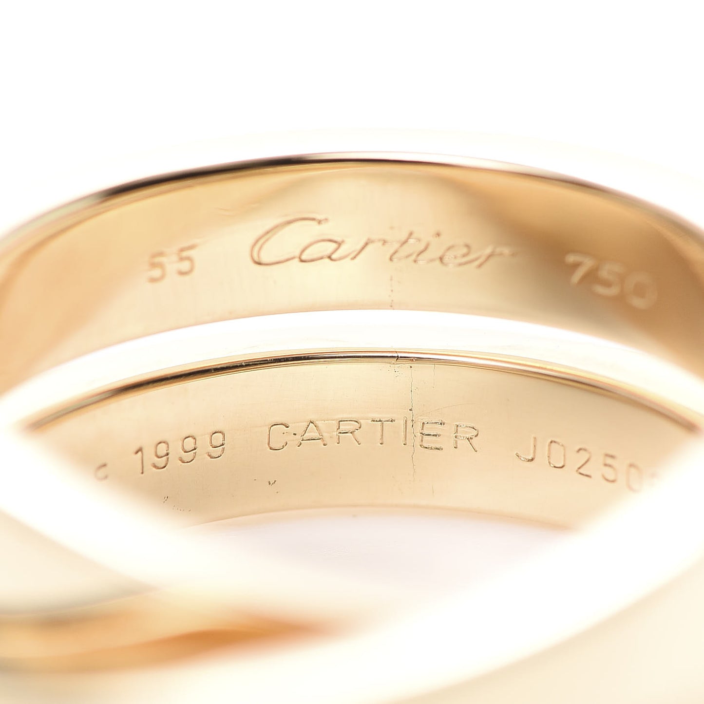 18K Yellow Gold 9mm Paris Nouvelle Vague Ring 55 7.25