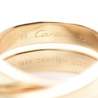 Cartier 18K Yellow Gold 9mm Paris Nouvelle Vague Ring 55 7.25 6 of 6