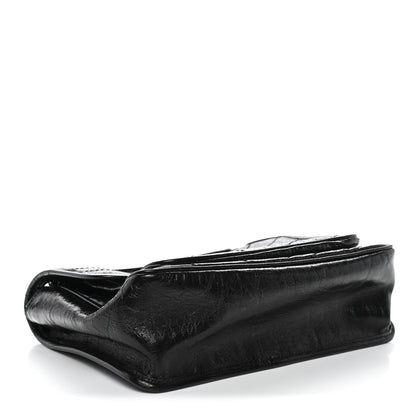 Saint Laurent Crinkled Calfskin Matelasse Monogram Medium Niki Chain Satchel Black 4 of 10