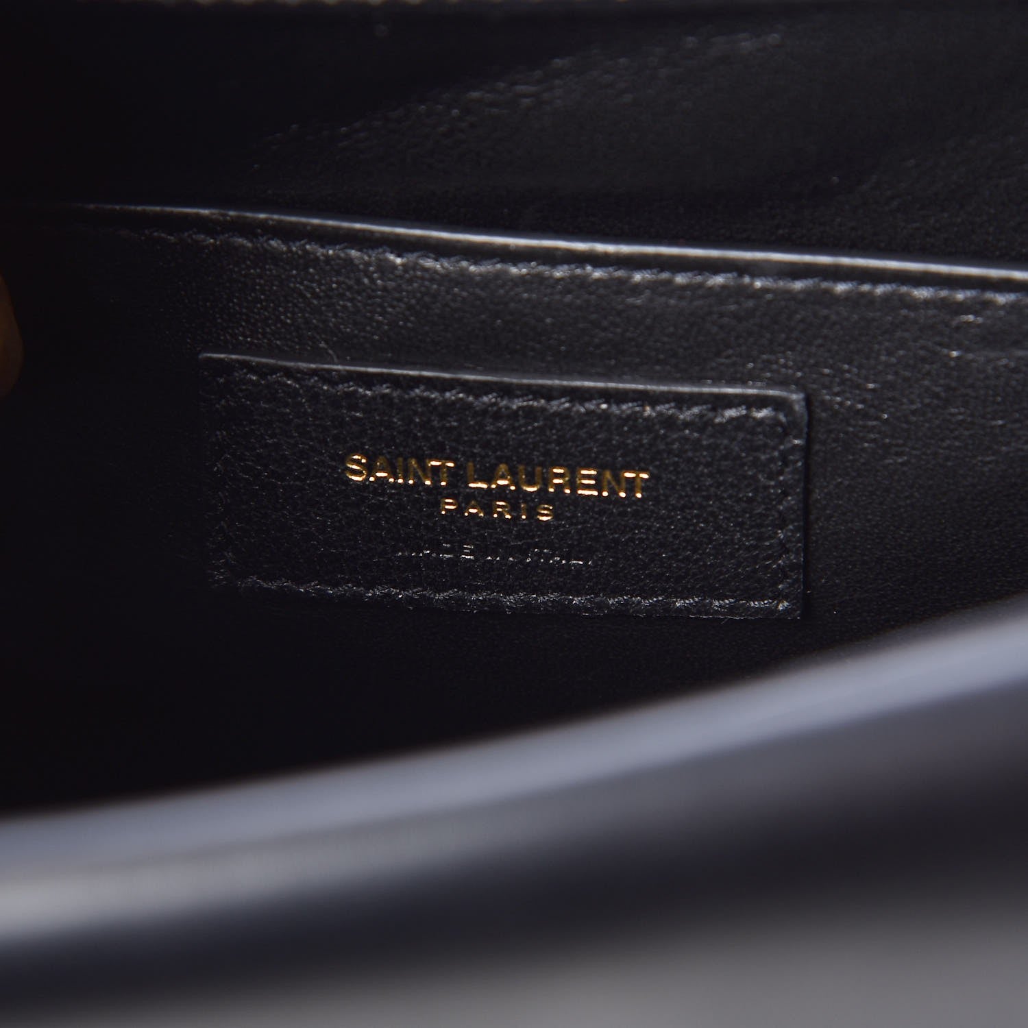 Saint Laurent Smooth Calfskin Monogram Medium Sulpice Shoulder Bag Black 7 of 8