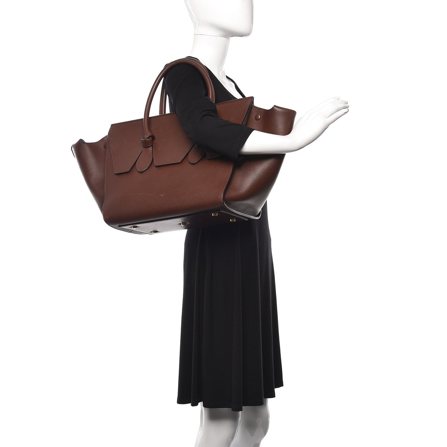 Natural Calfskin Small Tie Knot Tote Acajou