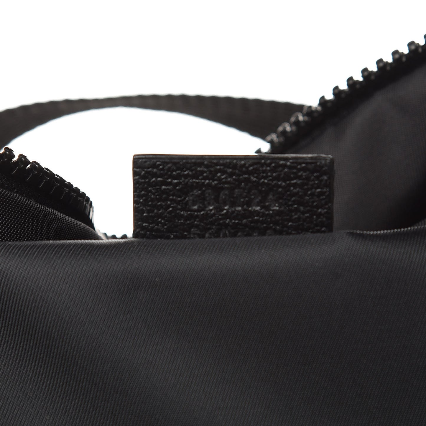 Nylon Twill 80s Logo Patch Backpack Black