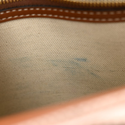 Burberry Canvas Smooth Calfskin Two Tone Mini Pocket Bag Natural Malt Brown 11 of 11