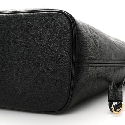 Louis Vuitton Empreinte Monogram Giant Neverfull MM Black 9 of 12