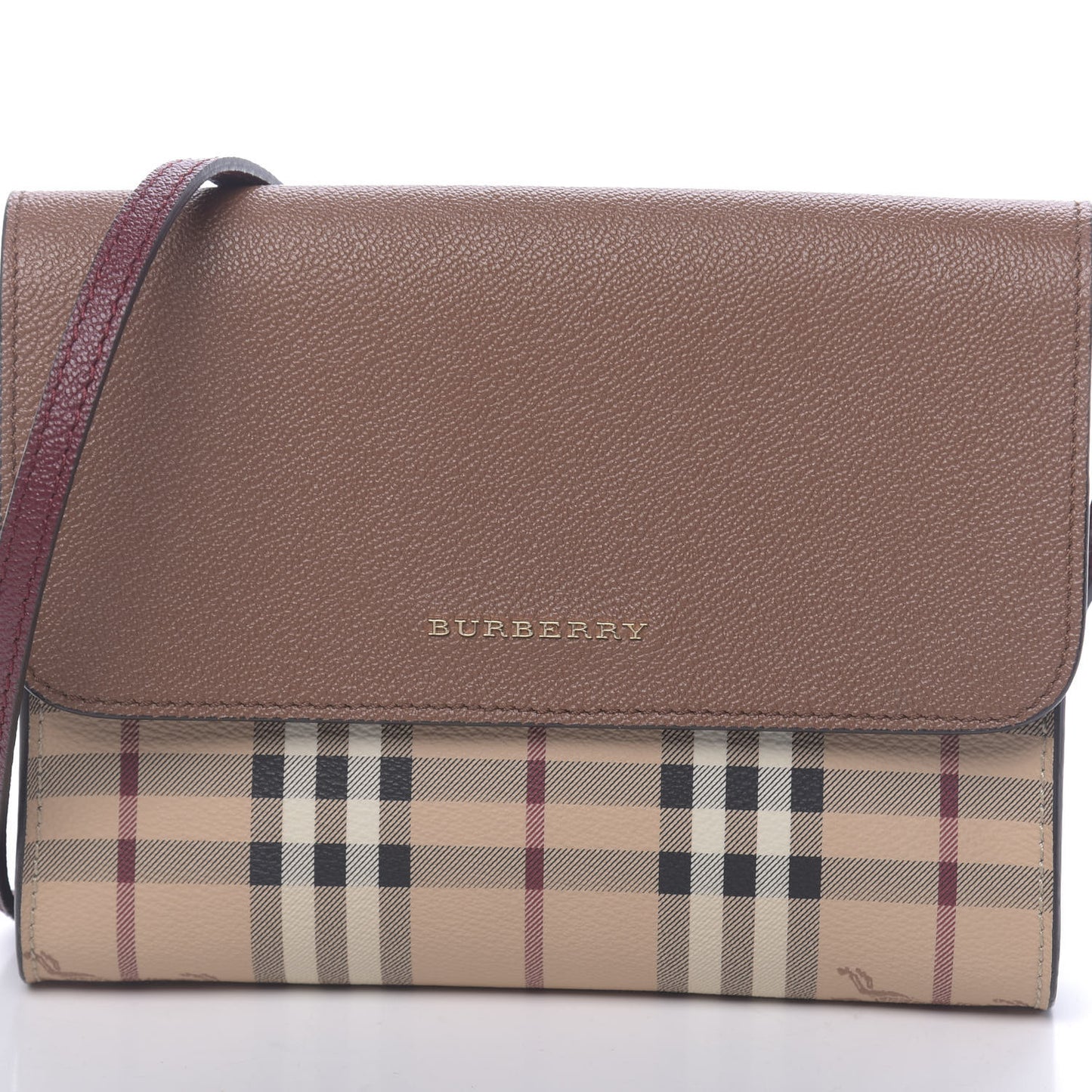 Haymarket Check Small Loxley Crossbody Bright Toffee