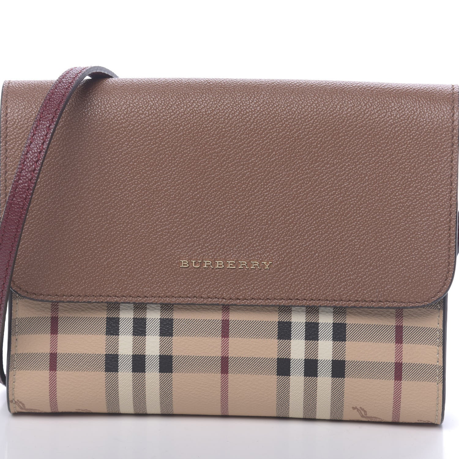 Burberry Haymarket Check Small Loxley Crossbody Bright Toffee 11 of 11
