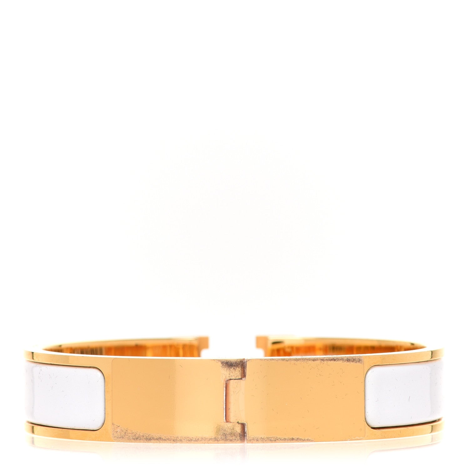 Hermes Enamel Narrow Clic Clac H Bracelet PM White 3 of 6