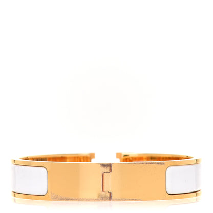 Hermes Enamel Narrow Clic Clac H Bracelet PM White 3 of 6