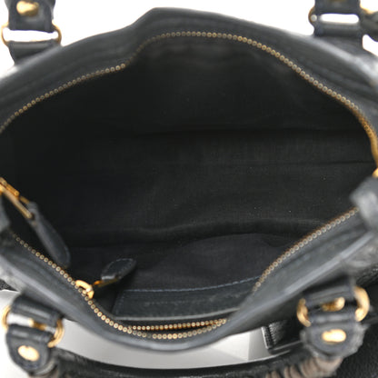 Balenciaga Agneau Giant 12 Gold Hardware Mini City Anthracite 6 of 15