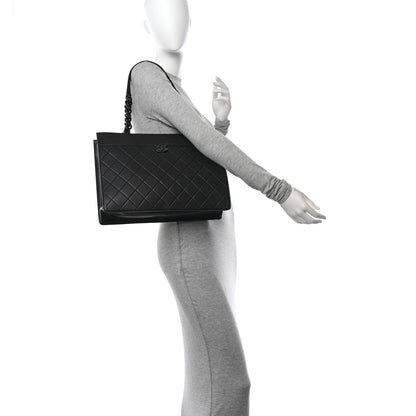 Chanel Caviar Quilted My Everything Large Shopping Tote Black 2 of 10