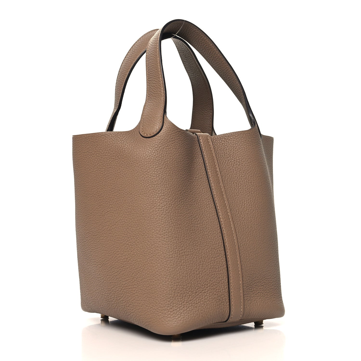 Hermes Taurillon Maurice Picotin Lock 18 PM Beige De Weimar 3 of 13