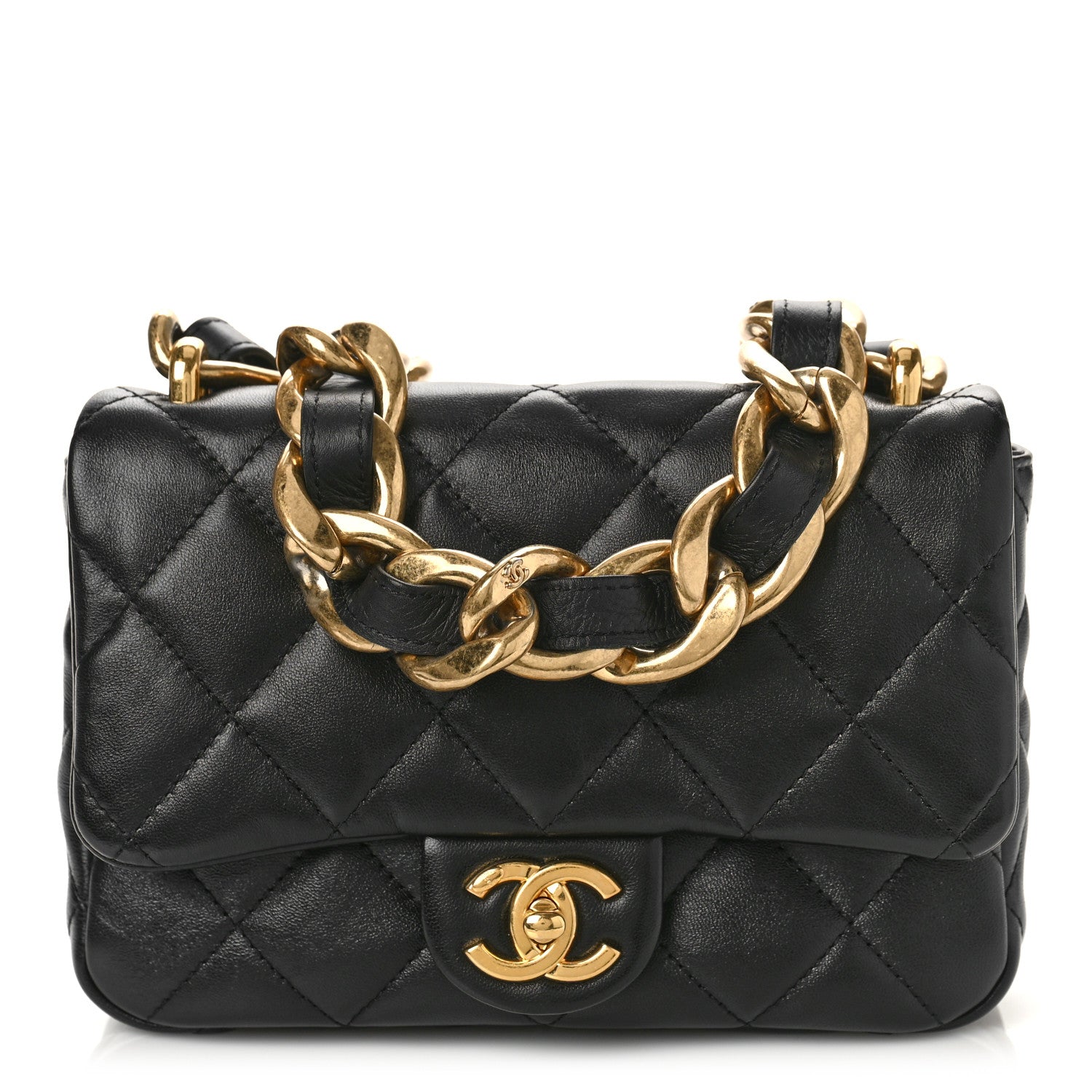 Chanel Lambskin Quilted Small Funky Town Flap Black 1 of 9