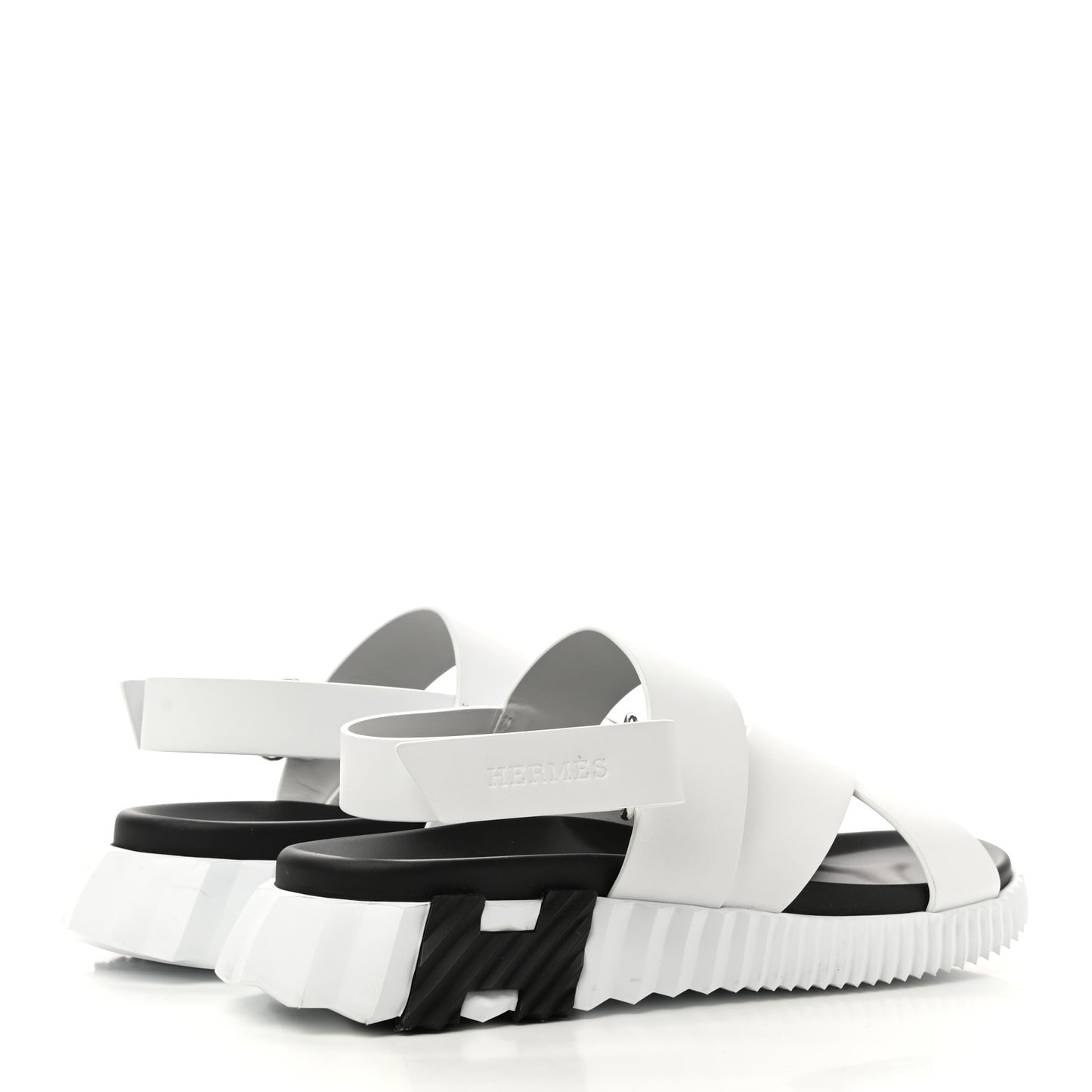 Calfskin Goatskin Mens Electric Sandals 42 White