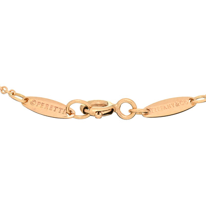 Tiffany 18K Rose Gold Diamond Elsa Peretti Diamonds by the Yard Open Heart Bracelet 4 of 4