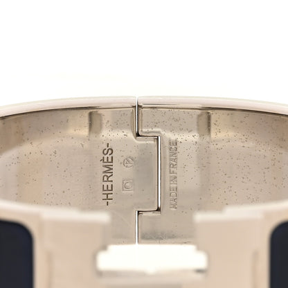 Hermes Enamel Wide Clic Clac H Bracelet PM Bleu Indigo 4 of 4