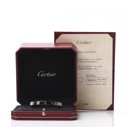 Cartier 18K Pink Gold LOVE Cuff Bracelet 17 5 of 5