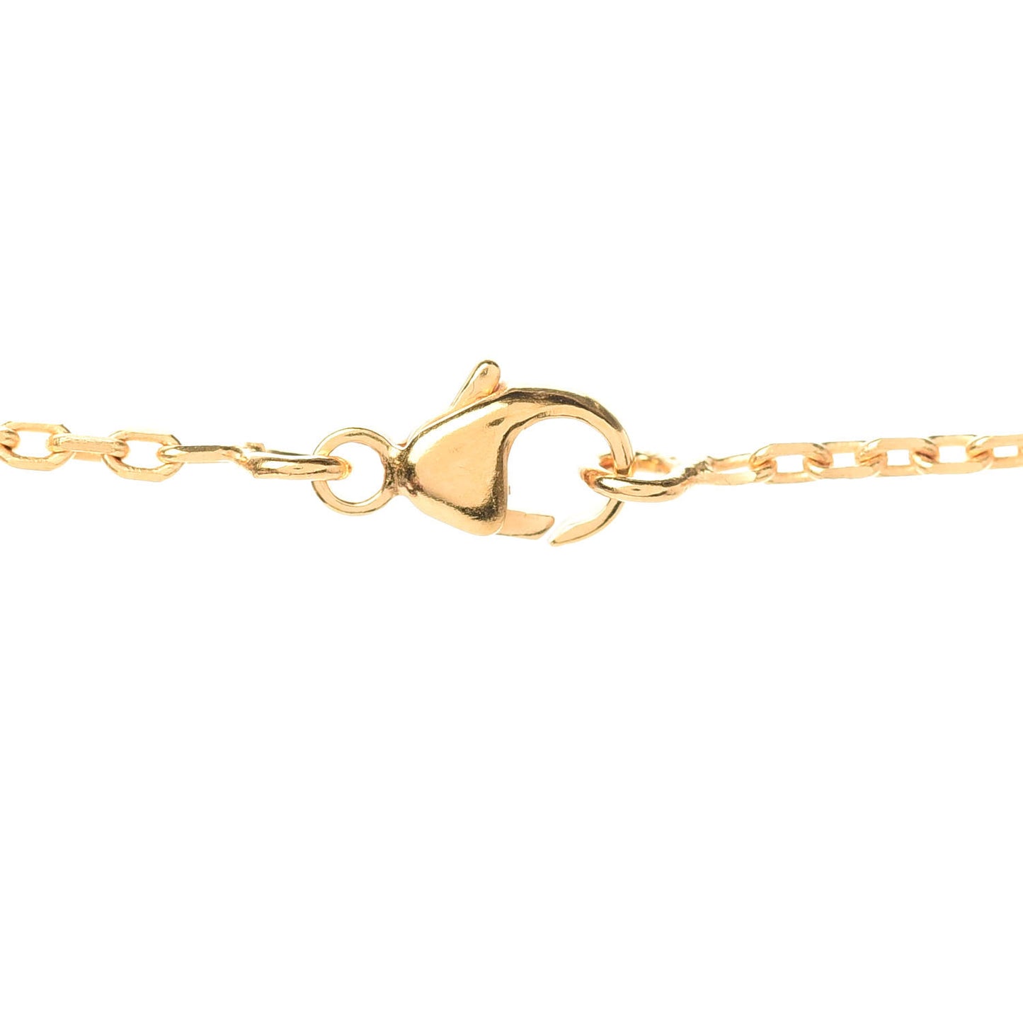 Lacquered Gold Pop H Pendant Necklace Black