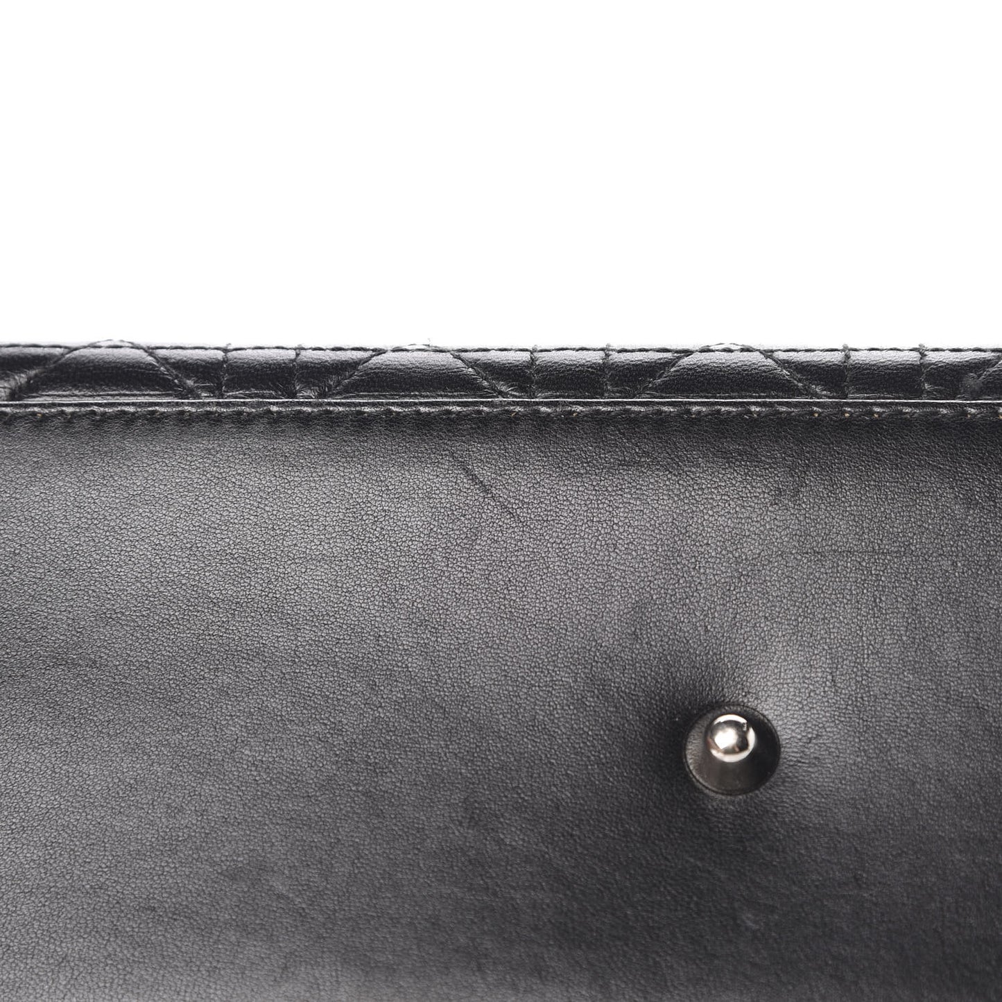 Lambskin Cannage Large Lady Dior Black