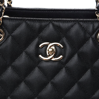 Chanel Caviar Quilted Large Shopping Tote Black 9 of 9