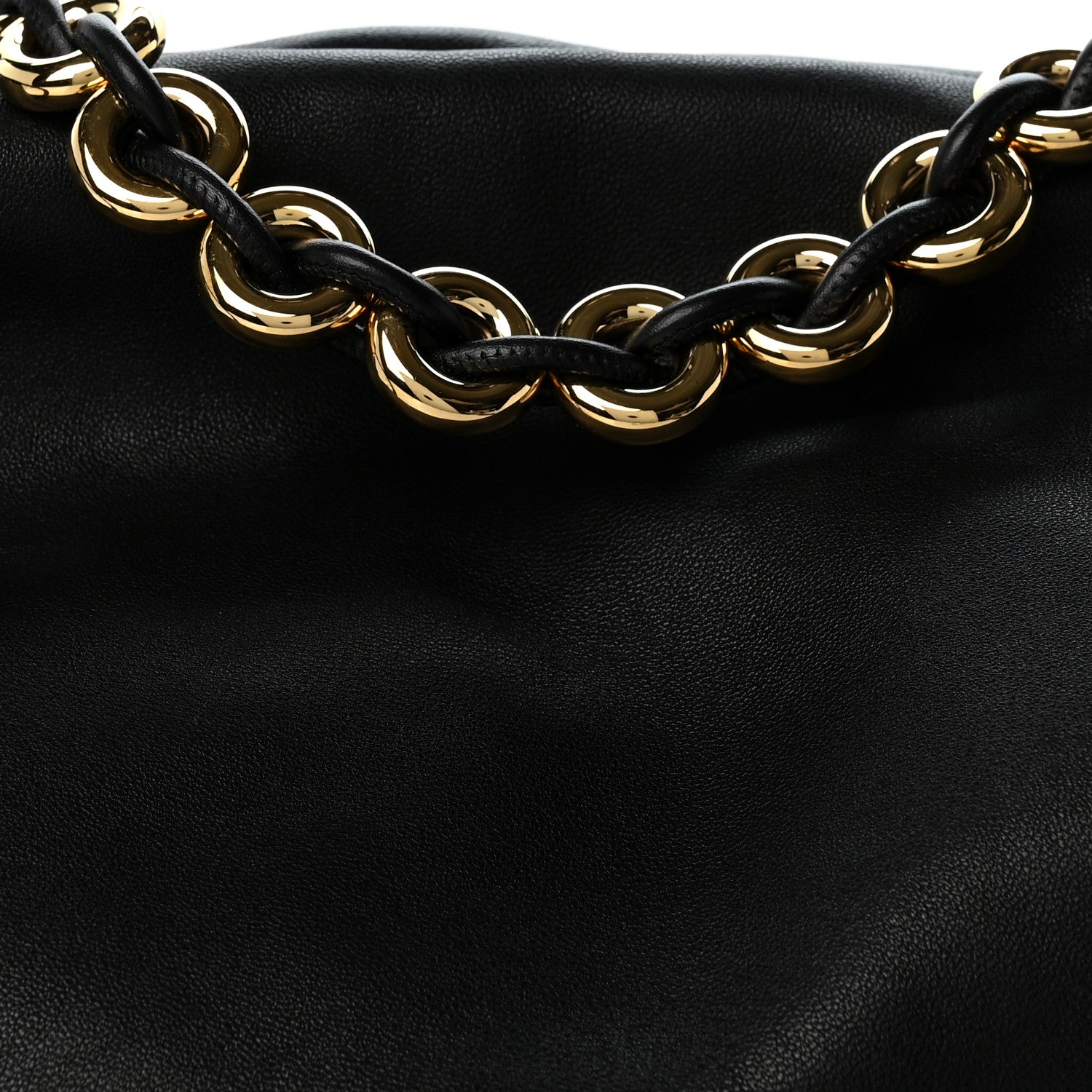 Loewe Mellow Nappa Large Donut Chain Flamenco Black 8 of 13