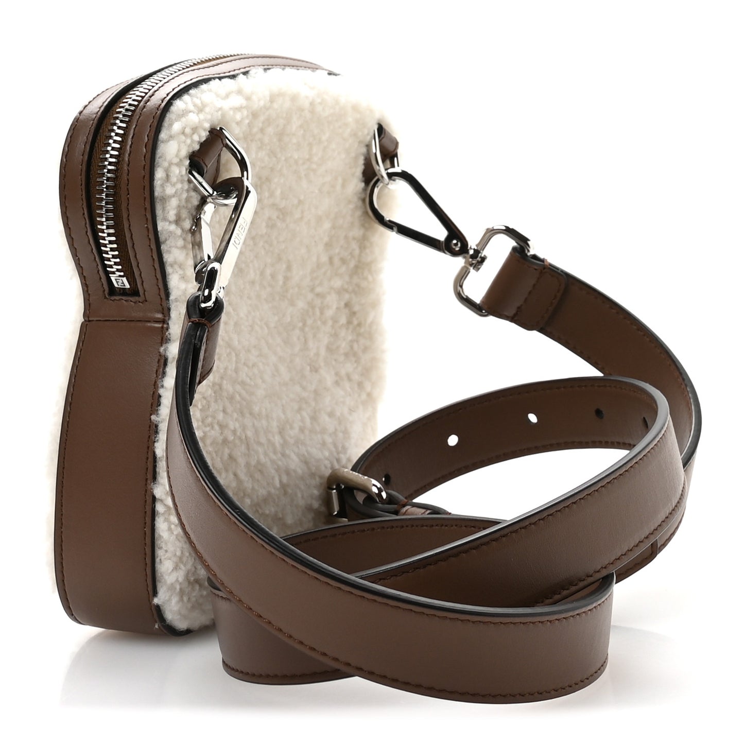Shearling Toast Bag White