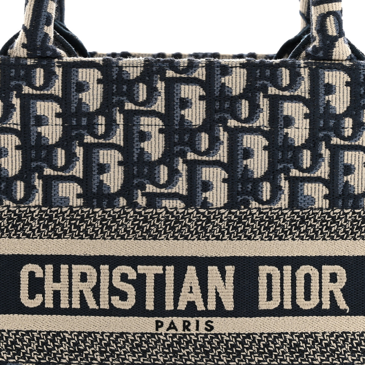 Oblique Small Book Tote Blue Multicolor
