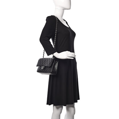 Chanel Caviar Quilted Medium Double Flap Black 2 of 13