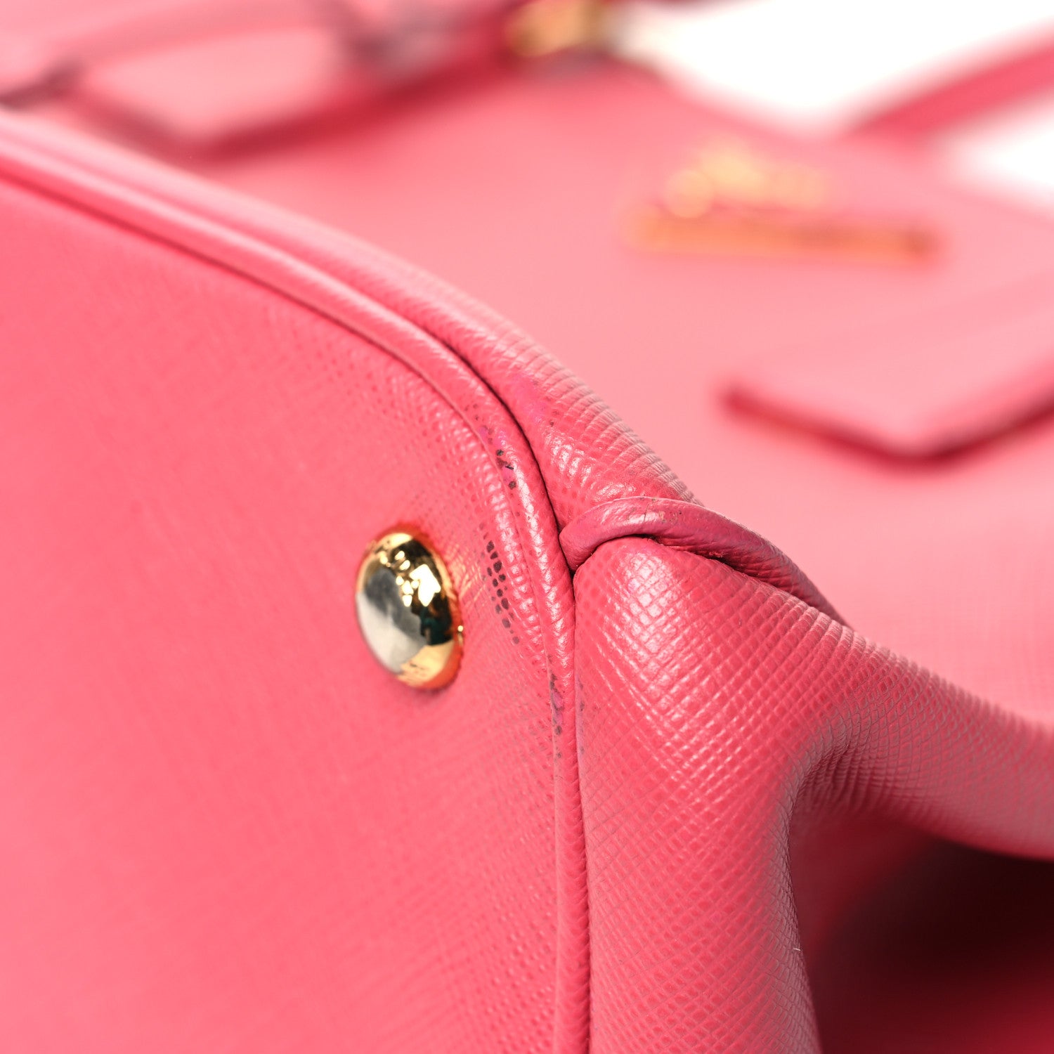 Prada Saffiano Medium Galleria Double Zip Tote Fuxia 11 of 19