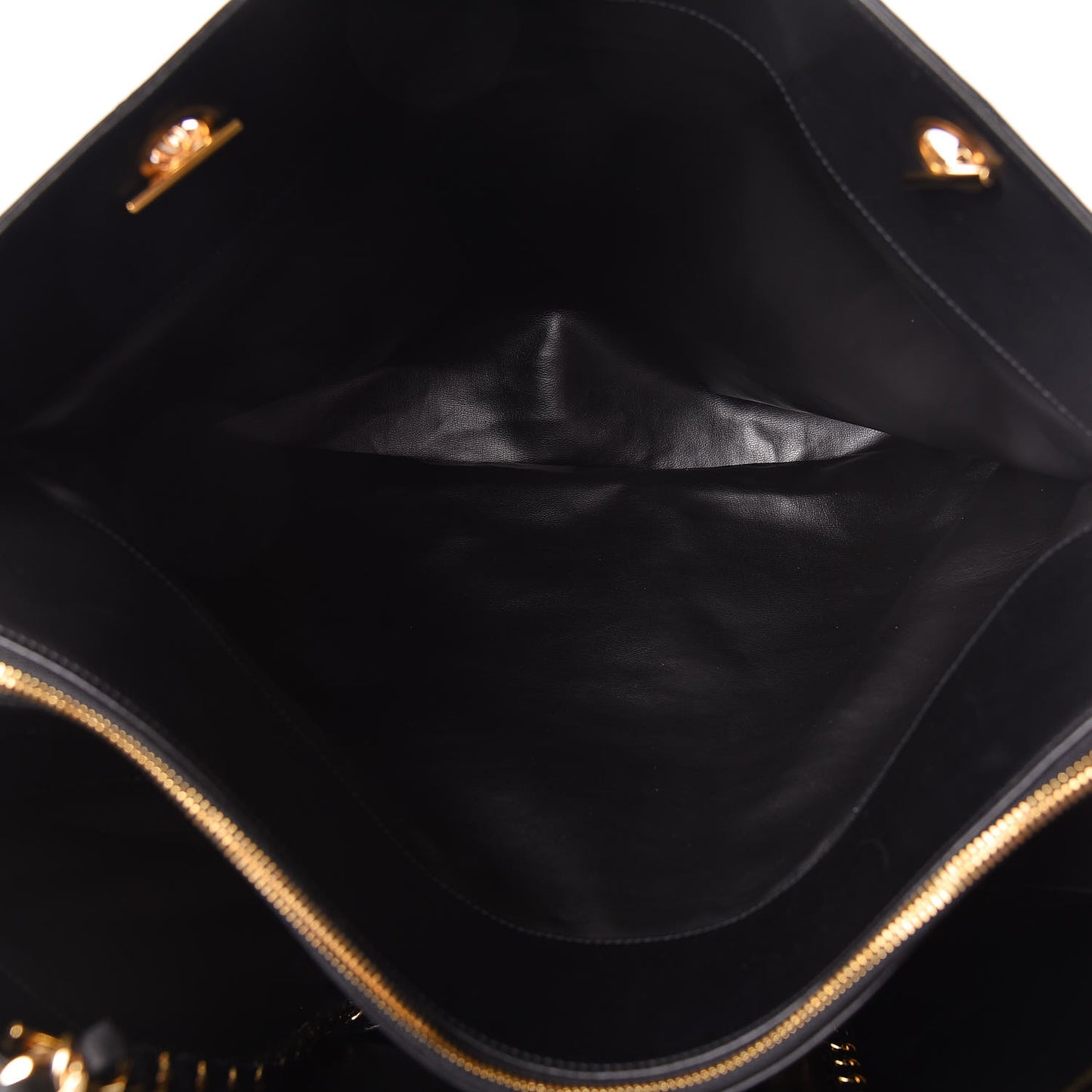Calfskin Stitched XL Weekender Black