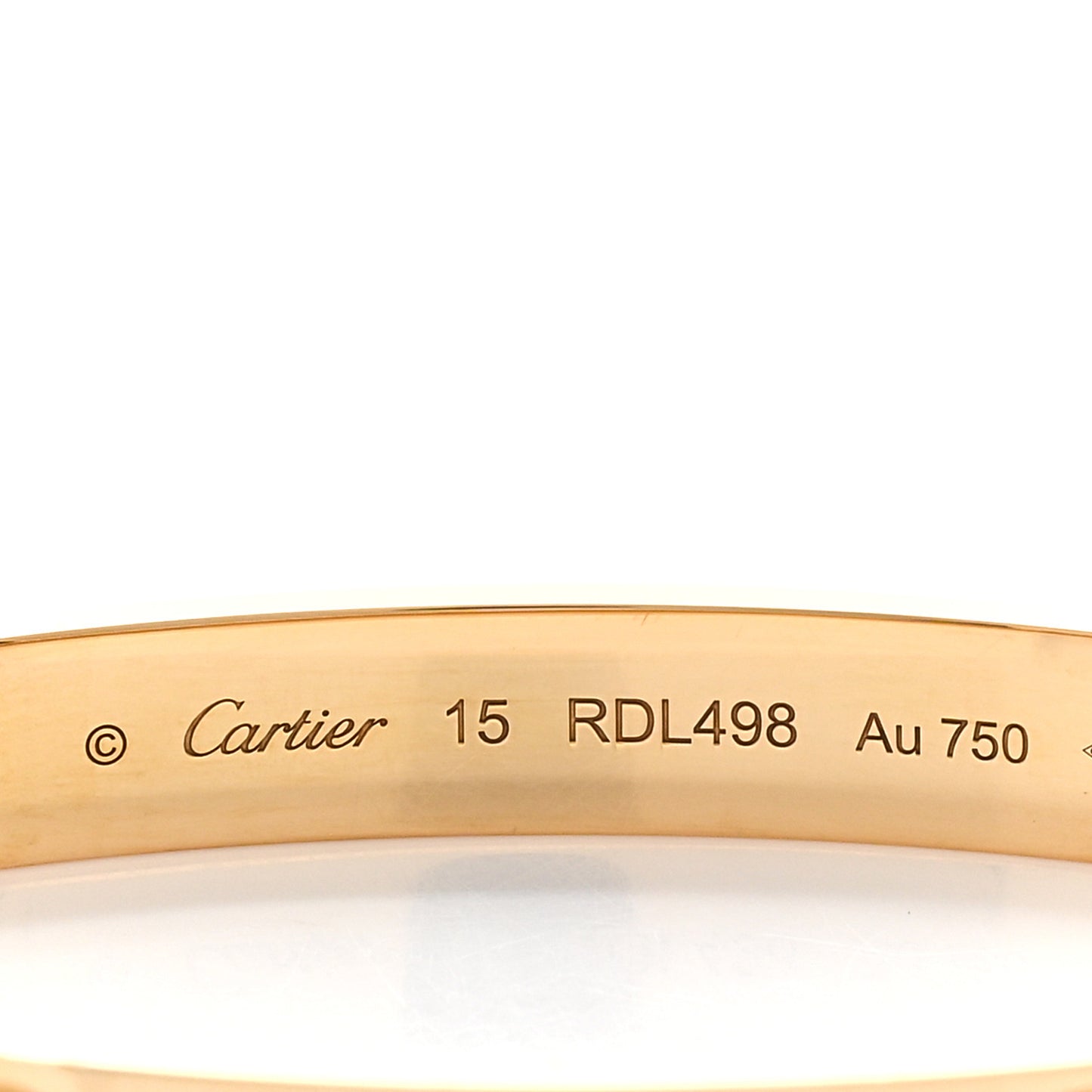 18K Yellow Gold LOVE Bracelet 15