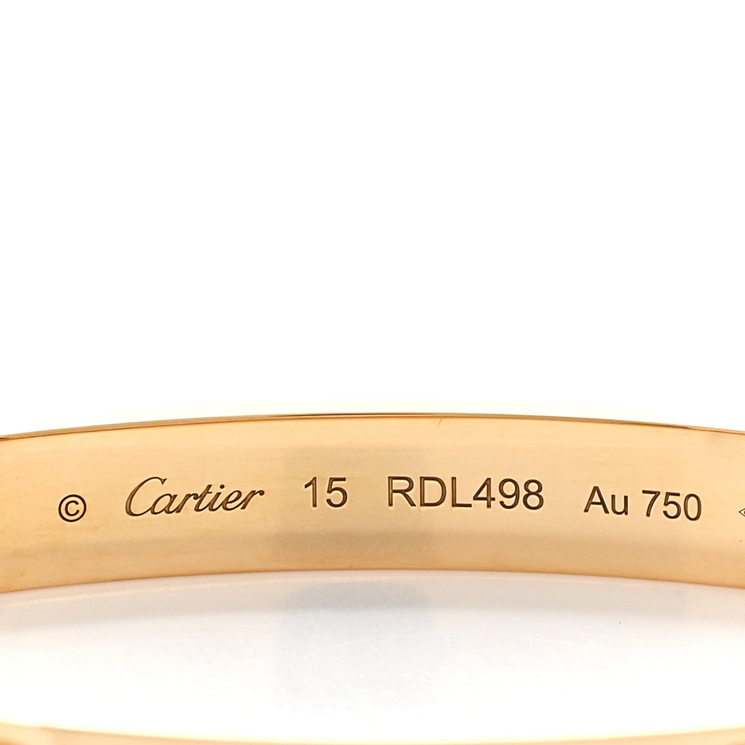 Cartier 18K Yellow Gold LOVE Bracelet 15 4 of 5