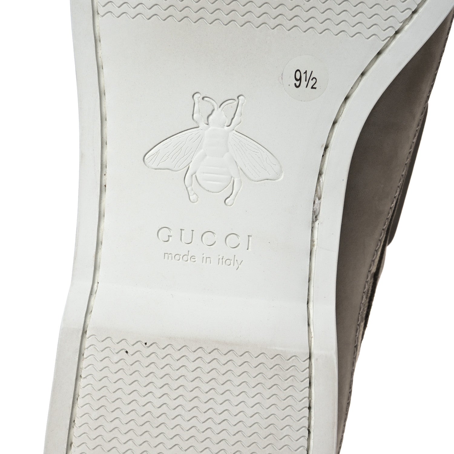 Gucci GG Supreme Monogram Canvas Nubuck Mens Lace Up Boat Shoes 9.5 Oatmeal Beige Ebony 8 of 13