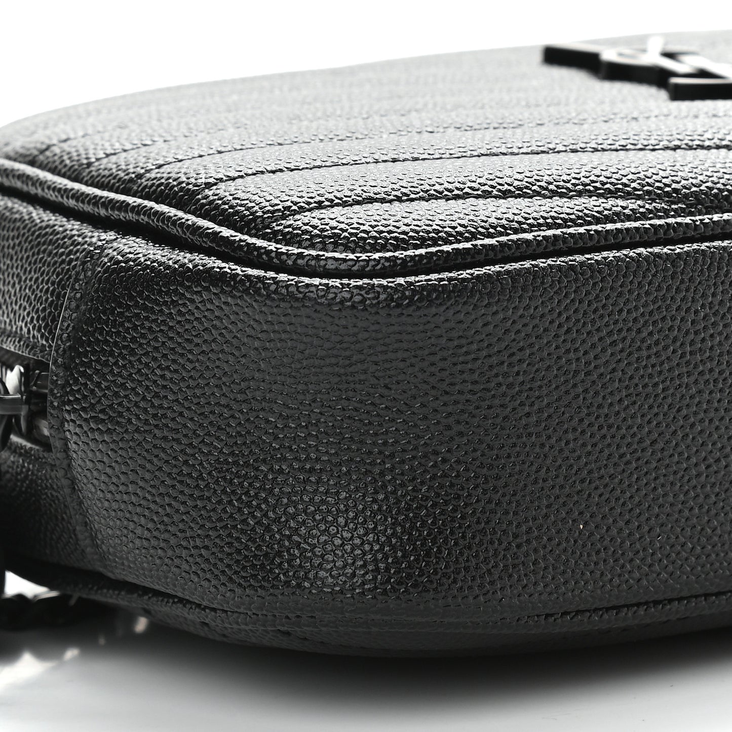 Grain De Poudre Matelasse Monogram Mini Lou Camera Bag Black