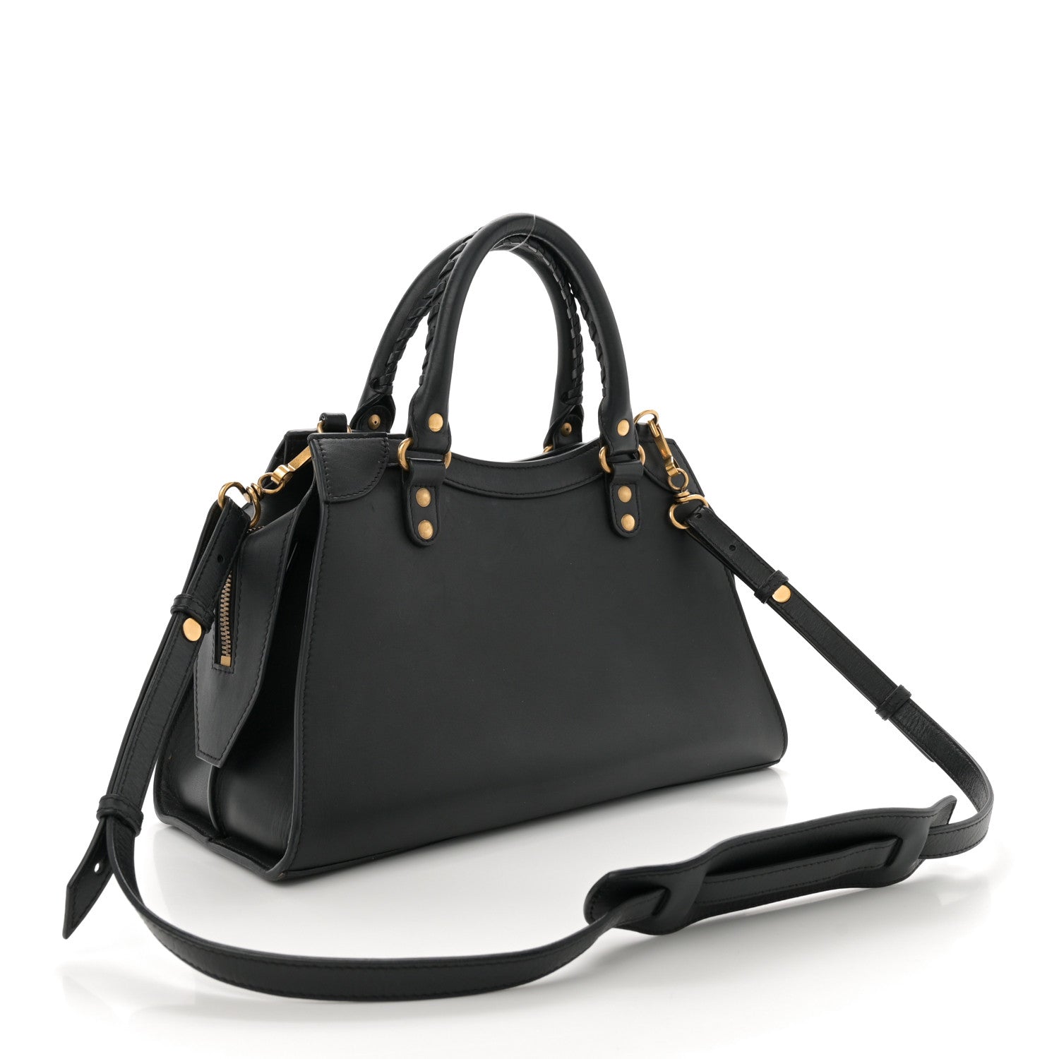 Balenciaga Smooth Calfskin Neo Classic Brass Hardware S City Black 3 of 13