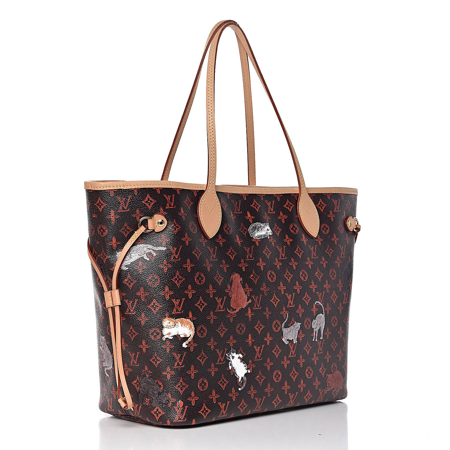Louis Vuitton Catogram Neverfull MM Marron 4 of 12
