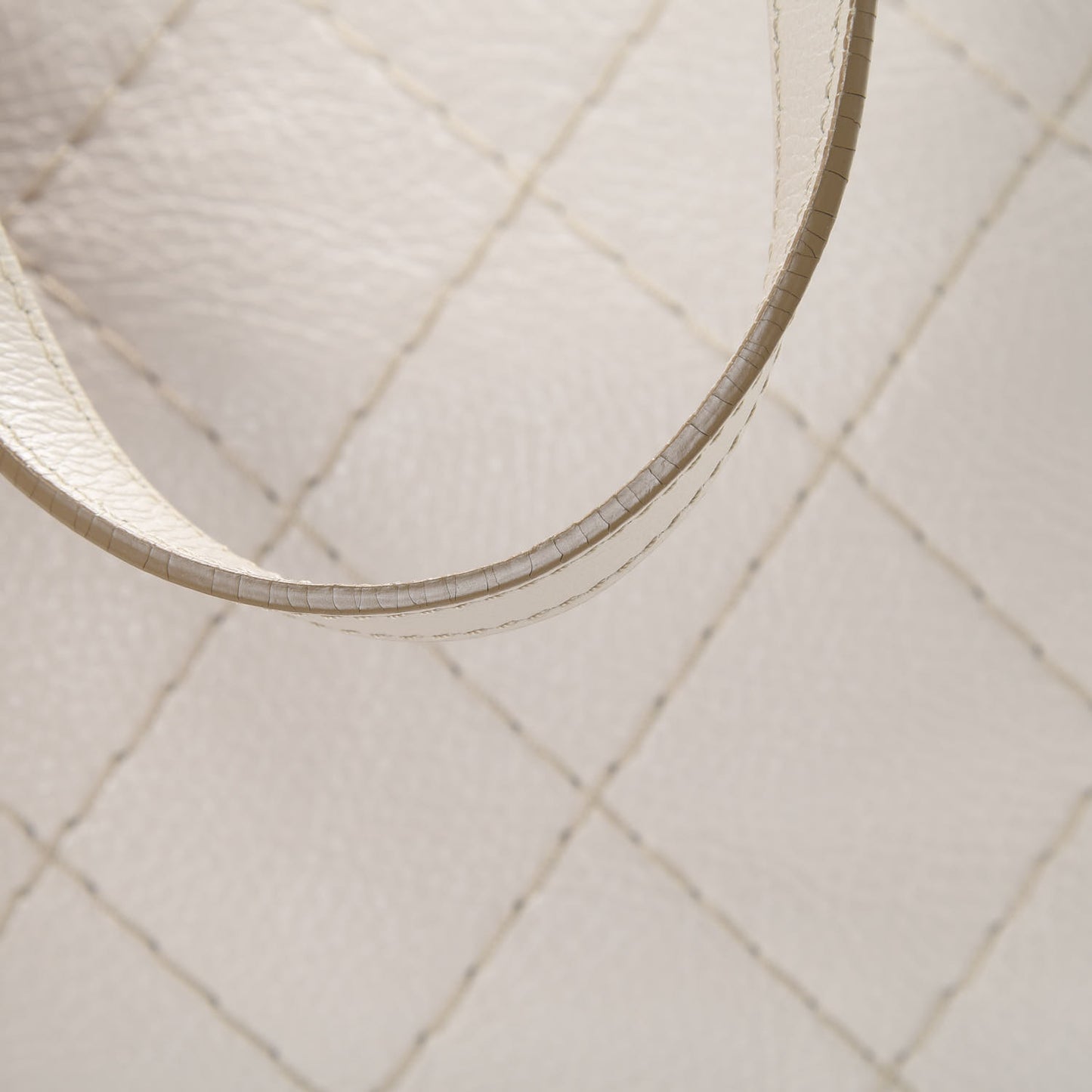 Glazed Calfskin Large On The Road Tote Ivory