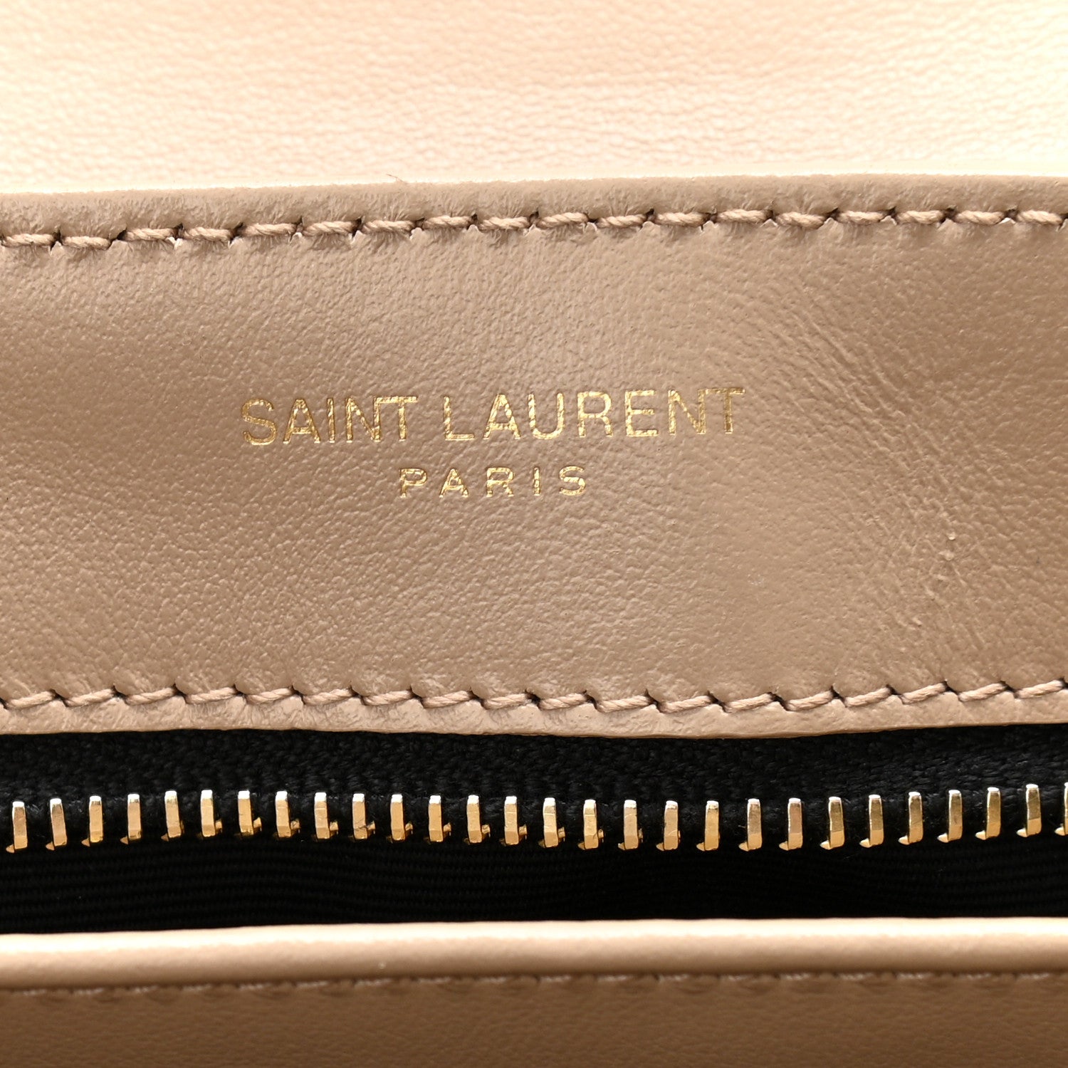 Saint Laurent Calfskin Y Quilted Monogram Toy Loulou Crossbody Bag Latte 6 of 11